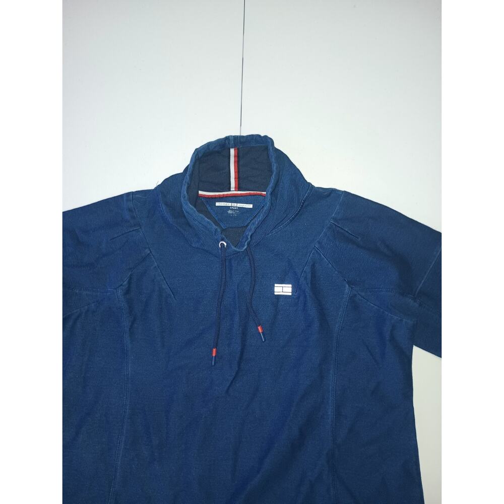 Tommy Hilfiger Men’s Blue Pullover Hoodie Size L M002 - Picture 5 of 8